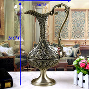 Europe Bottle Shap Metal Table Vase, Carriage Vase for Flowers, Home Decoration, HP002